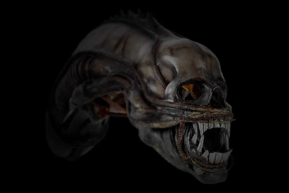Visual for this record: An Academy Museum credit names two makers of one Alien piece