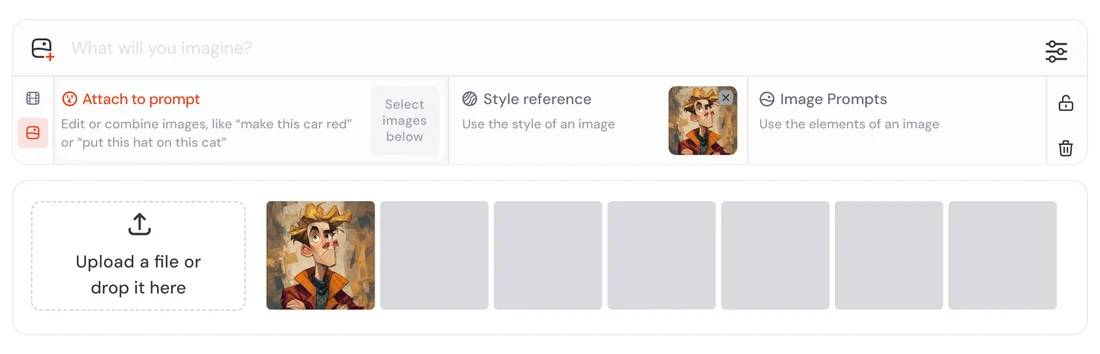 Visual for this record: Midjourney documents its style parameter as palette, not people